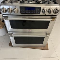 Ge Cafe 30 inch gas stove double oven