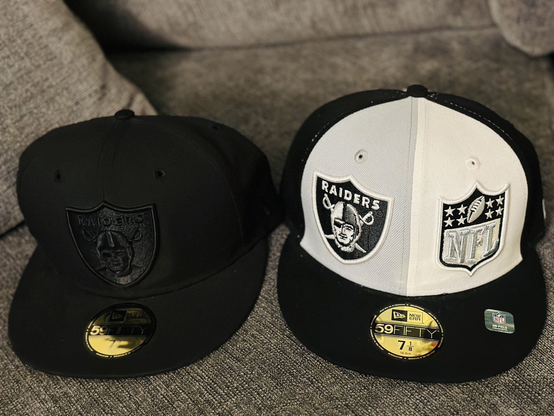 Raiders Hats 7 1/8