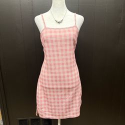 Pink Plaid Mini Dress Y2K Clueless Doll Vibes