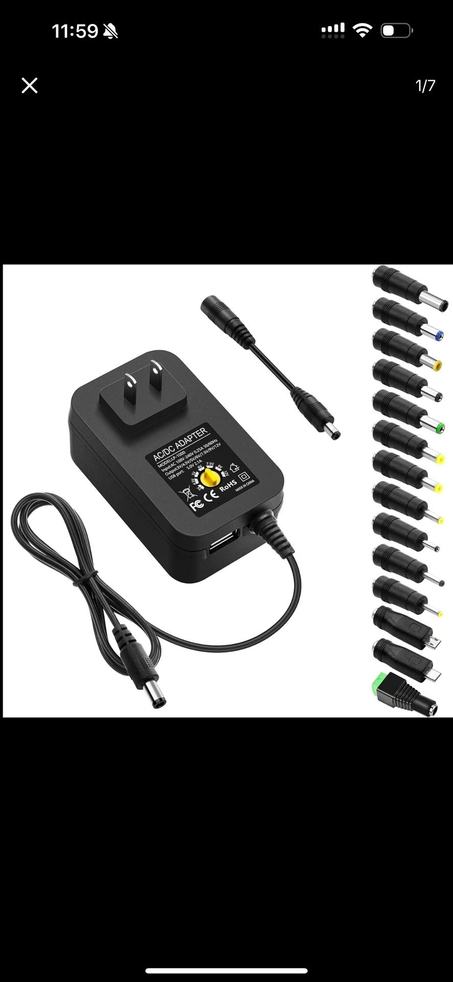 Cargador universal de 12 volteos