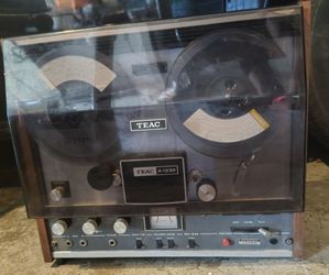 TEAC A-1230 Reel-to-Reel Tape Deck with Original Cover