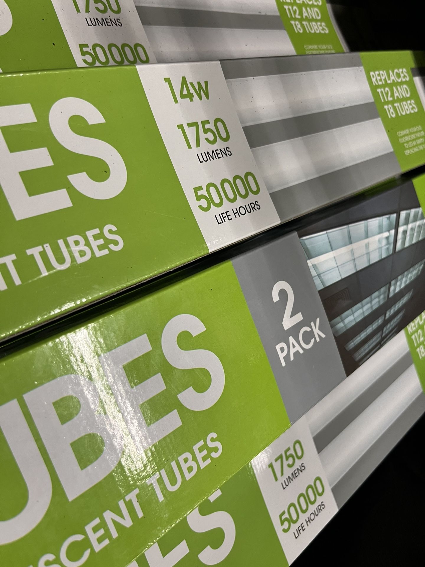 12 Led Tube Bulbs - New In Box For T8-T12
