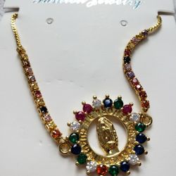 La Virgen De Guadalupe Adjustable Bracelet 