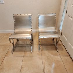 METAL CHAIRS RARE UNIQUE 