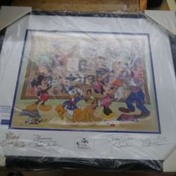 Disney's Fab Five Story Session Signed by Voices of Donald Duck, Mickey mouse