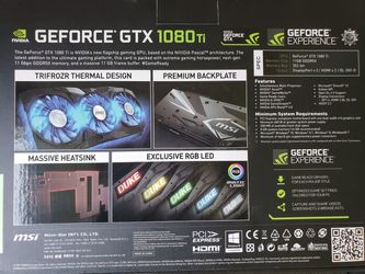 MSI GeForce GTX 1080 Ti DUKE 11G Graphics GTX 1080 TI DUKE 11G