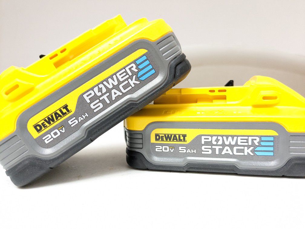 20V Max DeWalt 5AH Powerstack Battery 2 PACK 