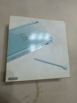 Nintendo DS Lite Ice Blue Complete in Box CIB OEM Charger
