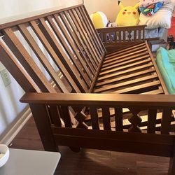 Wooden Futon With A Cover