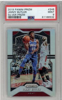 JIMMY BUTLER 2019-20 PANINI PRIZM SILVER #246 PSA 9 MINT