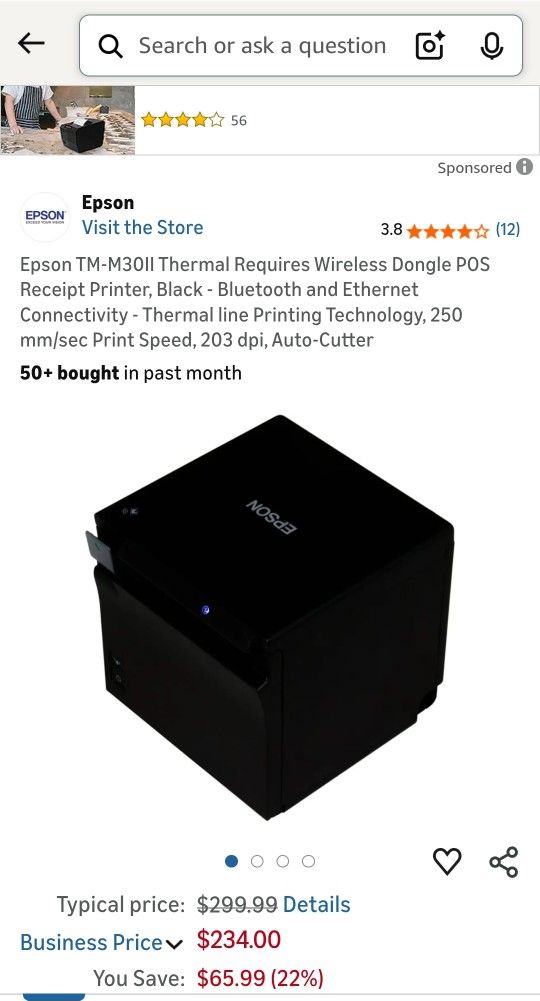 TM-m30II POS Receipt Printer