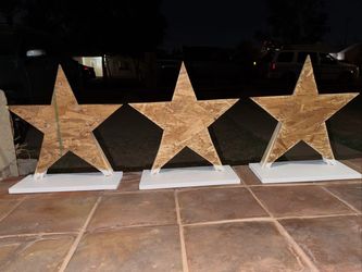 star wood stand flower florist