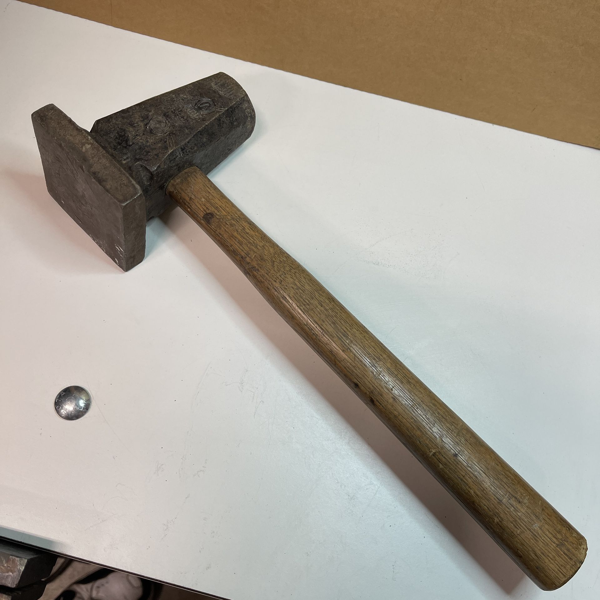 3”x3” Vintage Blacksmith 6 Lb. Square Head Flatter Hammer