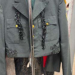 One Of A Kind Handmade Vietnam Jacket With A Vintage Collar On It. We Do Have Some That Have The Fake Collar But If You Like Real Fox, ThThere's A Lot