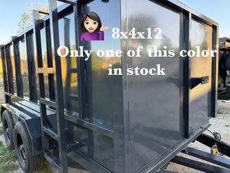 New 12ft Long Hydraulic Dump Trailer