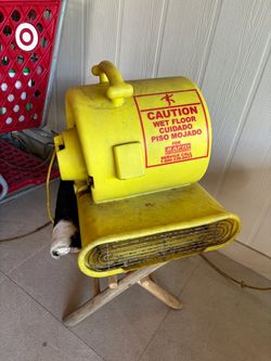 Yellow Commercial Floor Air Blower Dryer Fan