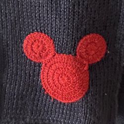 Wool Scarf With Mickey Mouse Logo - Original Disney