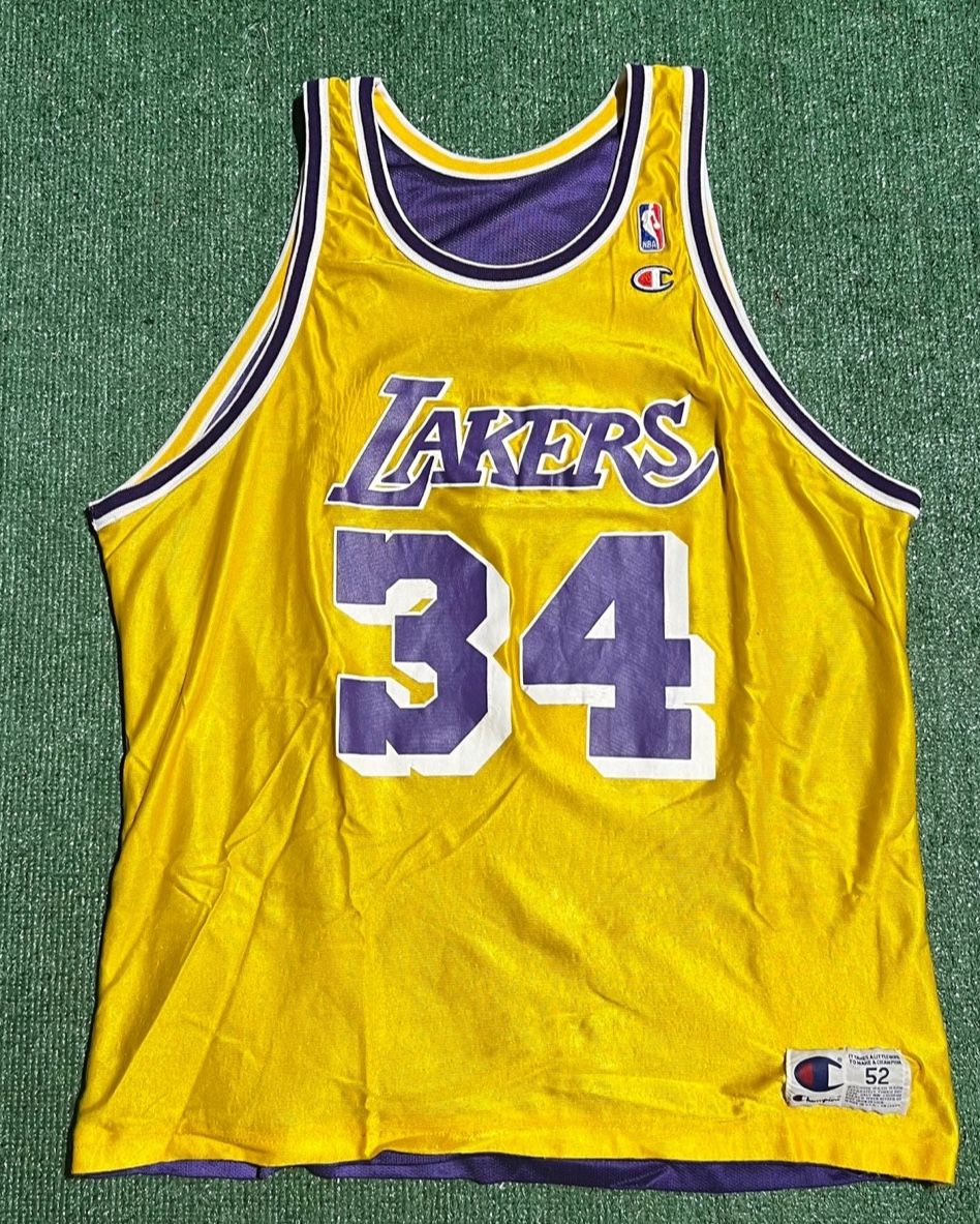 Champion Lakers Shaquille O’ Neal Vintage Jersey
