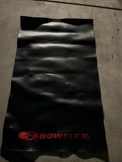 Bowflex Rubber Equipment Mat Rectangular 57x36 Logo for Gym & Training