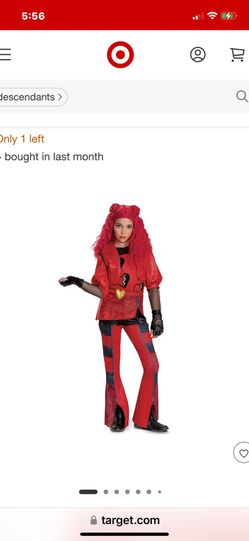 Girls Red From Descendants Costume 