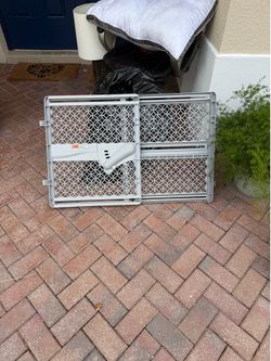 White Plastic Baby Safety Gate