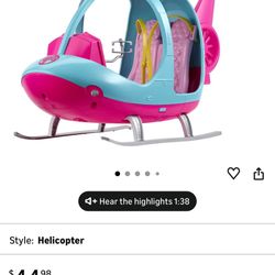 Barbie Helicopter Toy 