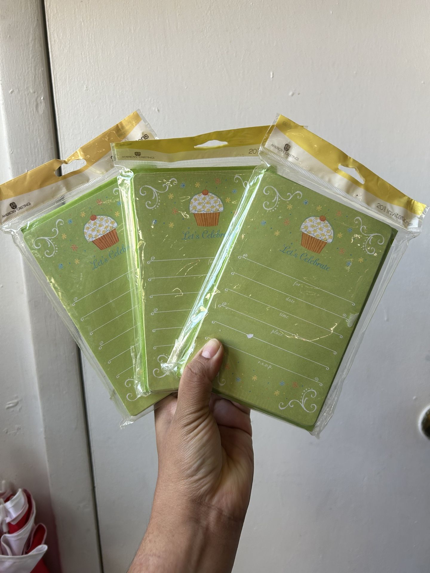 New American Greetings Invitations Cards With Envelopes  (20 In Each Pack)