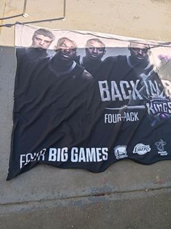"HUGE" banner of The "Sacramento Kings!!!!"..."Back in the day"...VERY collectible