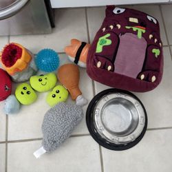 Pet Toys And Bowls -$1