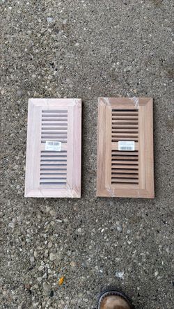 2- White oak vent registers