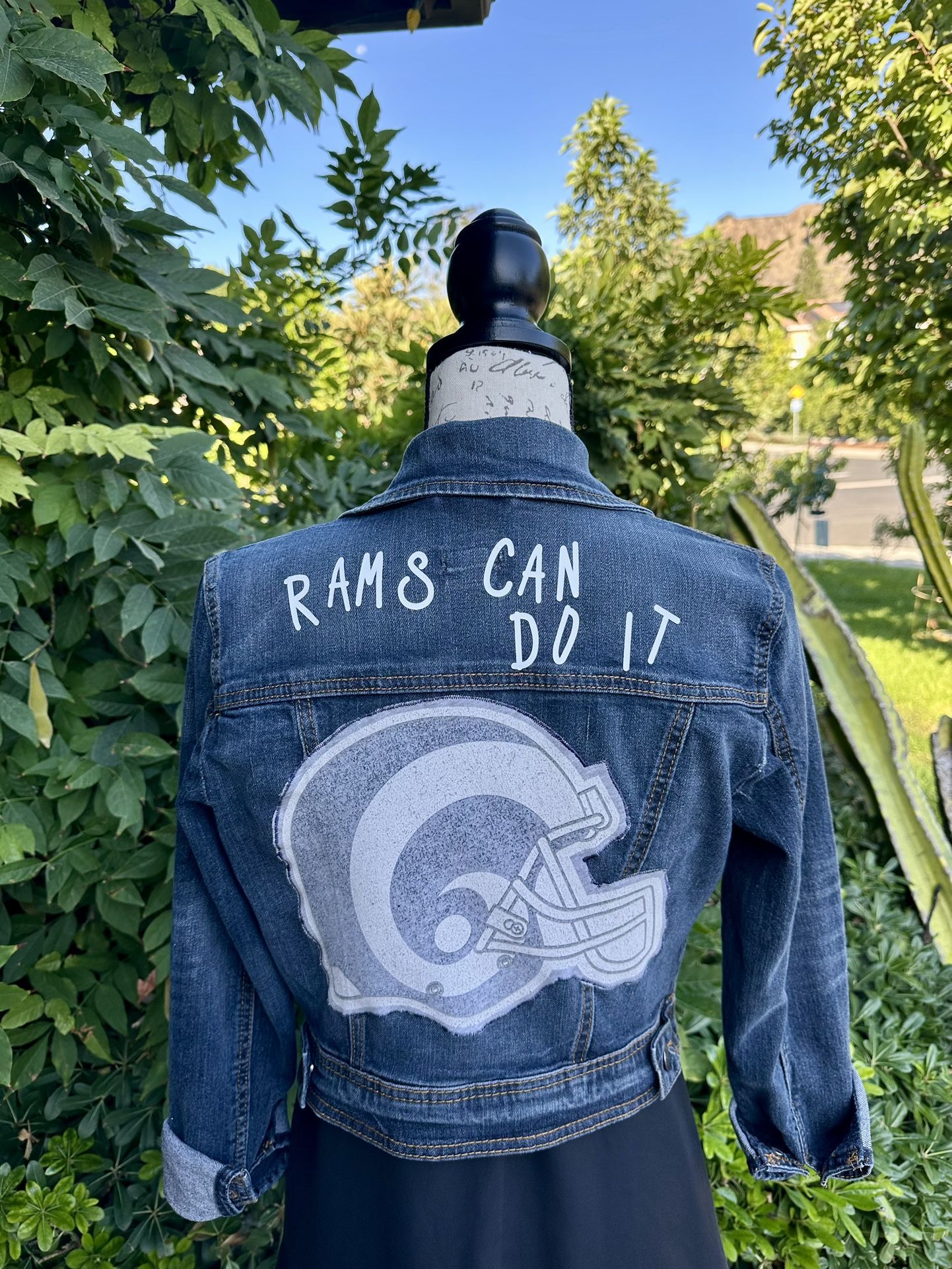 Women's Rams Can Do It Jean Jacket Mossimo S/P