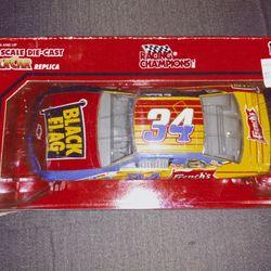 Brand New 1995 Racing Champions Mike McLaughlin Black Flag 1 2/4 Die-cast Nascar 