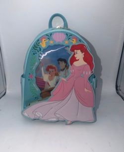 Loungefly Little Mermaid Ariel Lenticular mini Backpack & wallet set