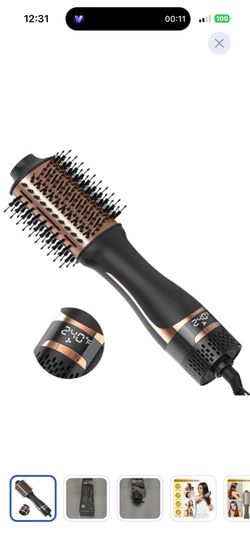 Hair blow dryer brush