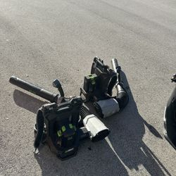 Two Backpack Ego Leaf Blowers Please Read