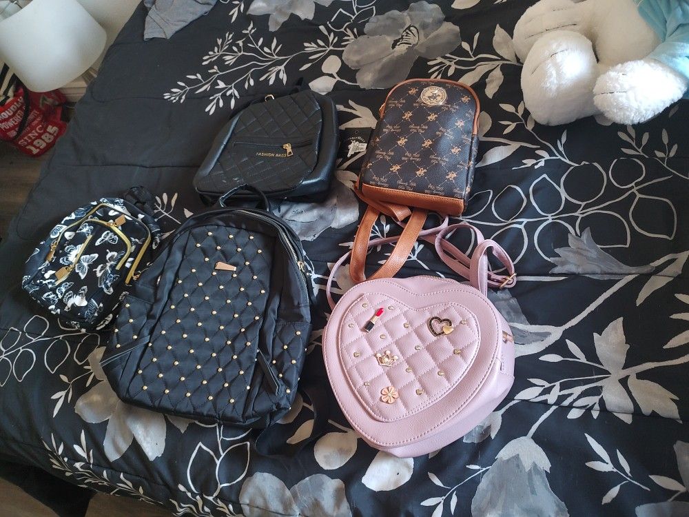 New 5 Back Pack Handbags Never Use new $20 All