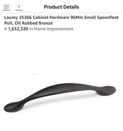 Cabinet Hardware Oil Rubbed Bronze 20 -available