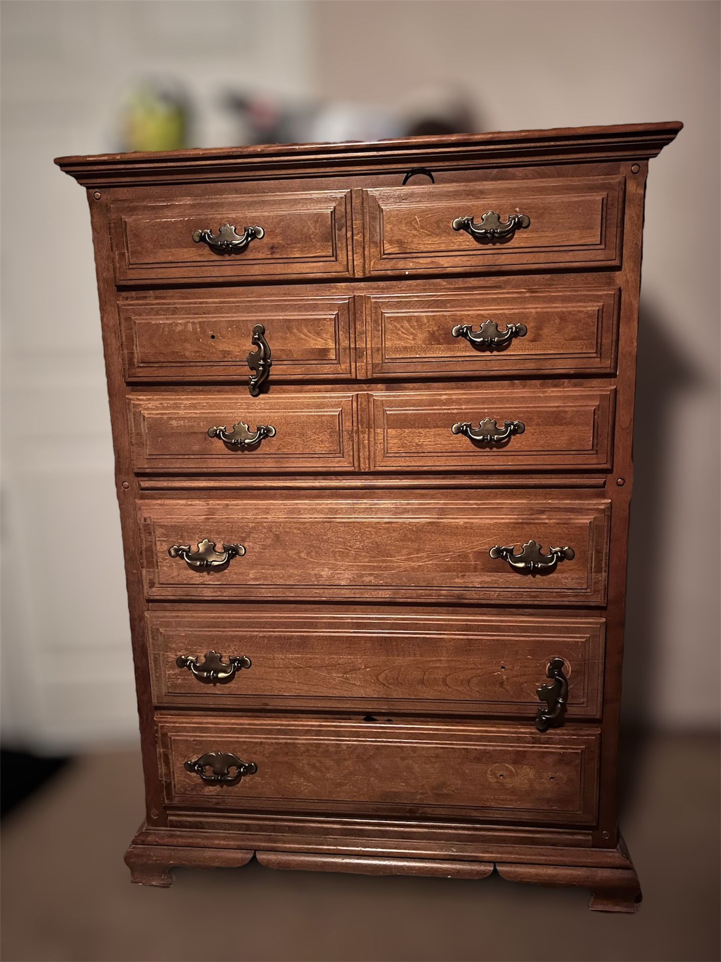 Antique Dresser With Six Drawers