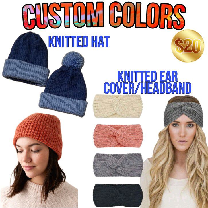 Custom Color Hat Or Ear Cover headband 
