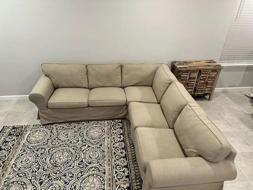 For Sale: Beige Sectional Sofa – Like New!