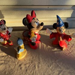 Hand Painted Disney Mickey Minnie Mouse Donald Duck