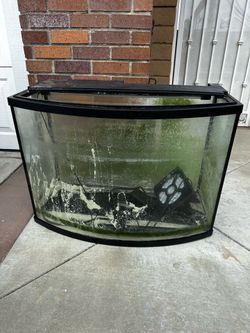 36 Gallon Saltwater/Freshwater Fish Tank Complete Set-Up