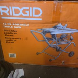 RIDGID 15 Amp 10 in. Portable Corded Pro Jobsite Table Saw with Stand