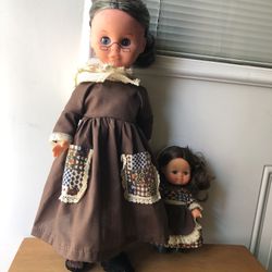 Rare Vintage 1963 Uneeda Granny and Me Doll