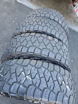 4 used tiresLt37x12.50r20  Toyo RT trail Open Country, DOT 2022,LR (E) $350.00 all 4