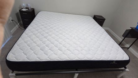 Serta King Firm Mattress with Metal Frame
