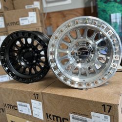 17”s KMC MACH/BLCK WHEELS FOR SALE!!!!