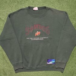 Vintage Seattle SuperSonics Western Conference Champs Crewneck X-Large Preowned