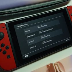 Nintendo Switch 32GB V2 Console Neon Red JoyCons Tested/Works 5002