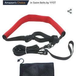 YYST 2.0M Pool Swim Training Leash Swim Training Belt Swim Resistance Tether

